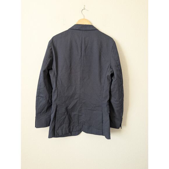 J.Crew Men's Crosby Two Button Blazer 40R - Navy Dot Suit Jacket Sportcoat $398 - Picture 4 of 9